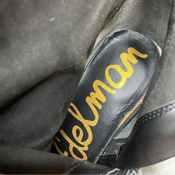 Sam Edelman Ivette Black Suede Square Toe Bootie 9M - Picture 12 of 14